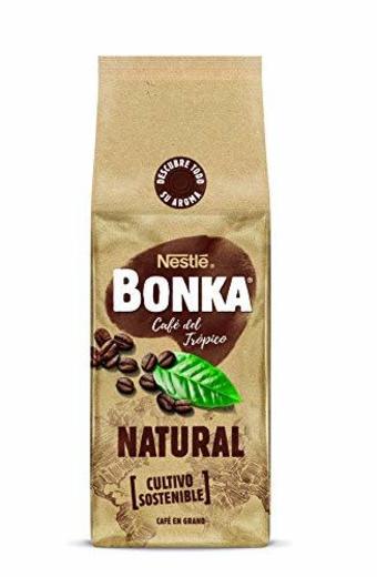 Bonka Café en grano de tueste Natural y de cultivo sostenible