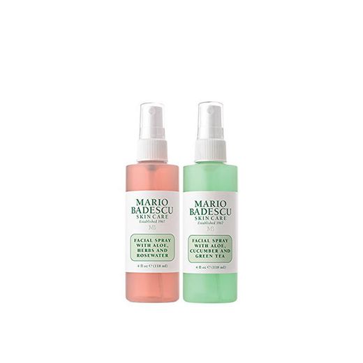 Mario Badescu Facial Spray with Rosewater & Facial Spray with Green Tea