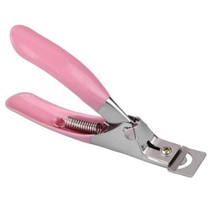 Place Pink Nail Clipper Manicure Tool Acrylic Gel False Nail Clipper / Edge