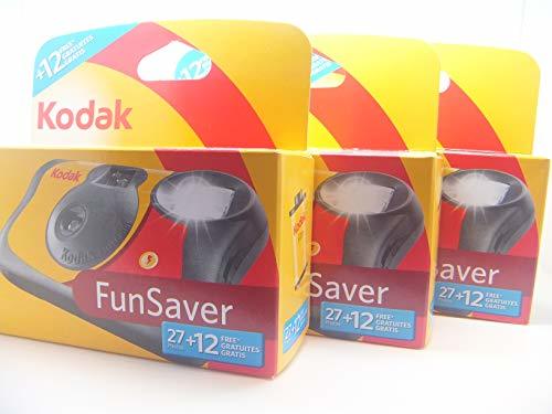 Electronic Kodak Fun Flash Disposable Camera - 39 Expo sures 3 Pack