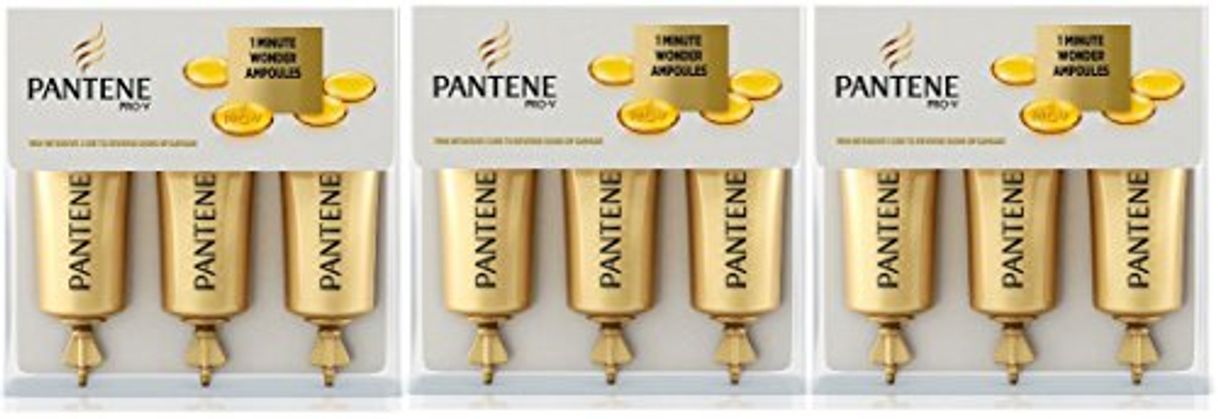 Beauty 3 x Pantene 1 minuto Wonder ampollas 15 ml 3 unidades