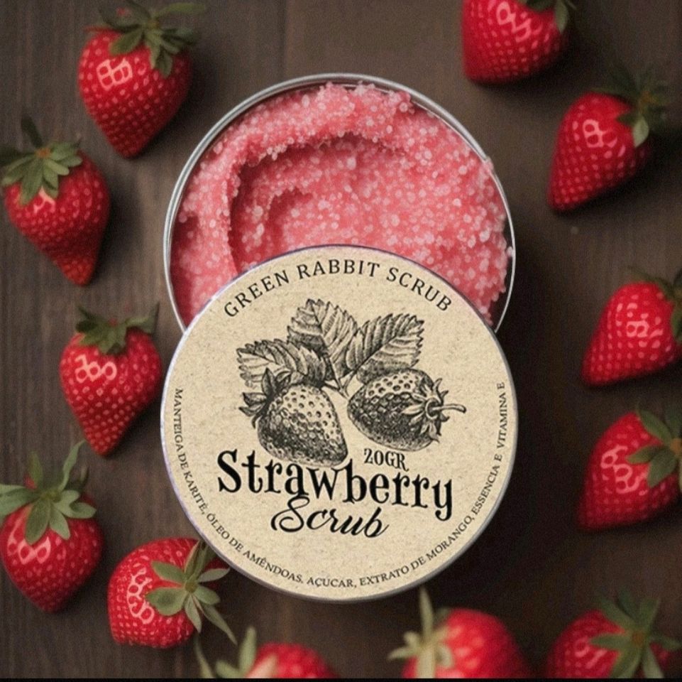 Social Esfoliante labial de morango 