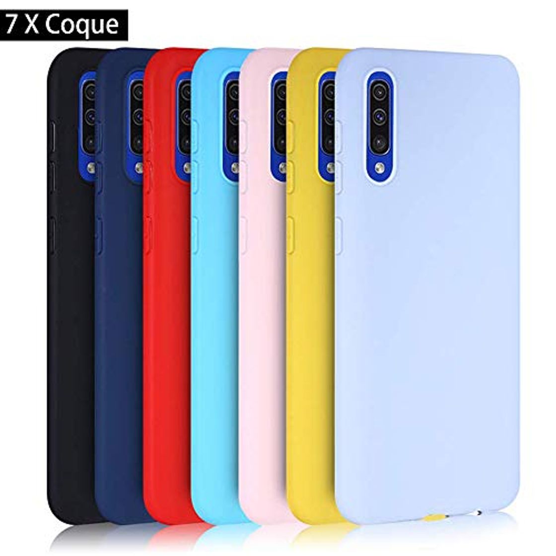 Producto Meeter 7 × Funda Samsung Galaxy A50, Carcasa Fina TPU Flexible Cover