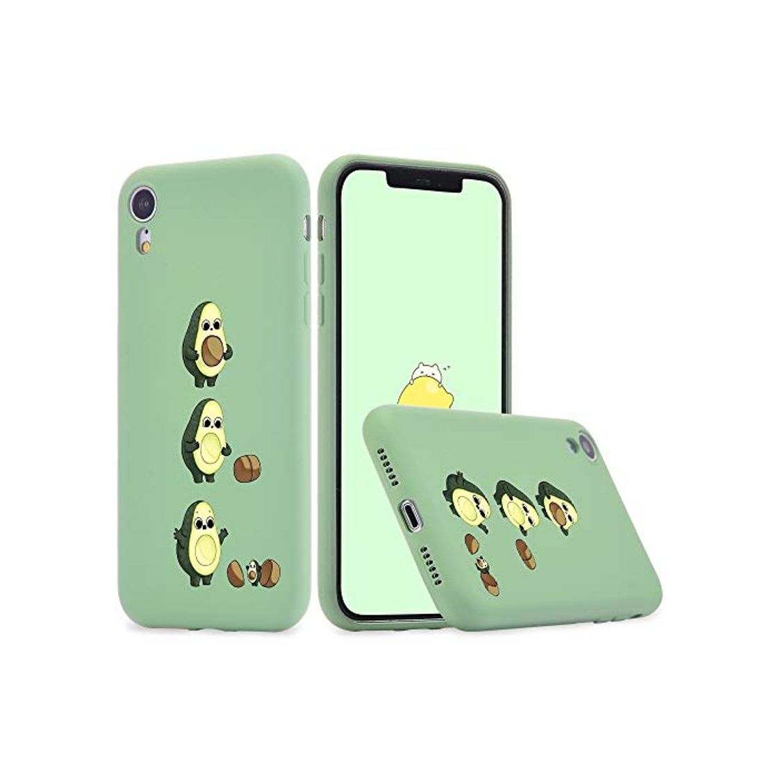 Producto Idocolors Funda Compatible con iPhone XR Silicona Líquida Microfibra Forro de Cojín