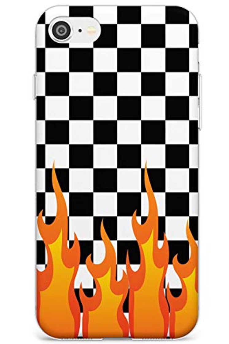 Diseñador De Cuadros Fuego Funda de Teléfono de Goma Slim Cover para