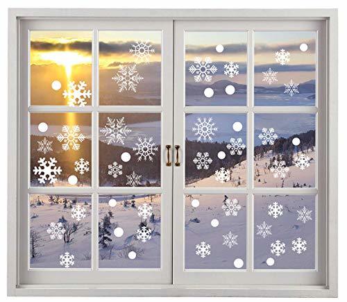 Home Miki&Co 200 Pegatina Copo de Nieve de la Navidad Calcomanías de Ventana