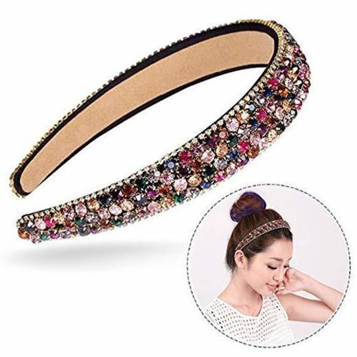 Xrten Diadema de Cristal Moda Banda de Pelo Banda Cabello para Mujeres