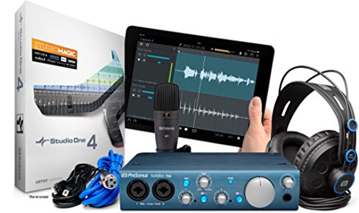 Social PreSonus AudioBox iTwo Studio USB 2.0 Recording Bundle with Interface