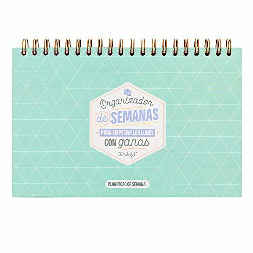 Product Mr. Wonderful Organizador de semanas para Empezar los Lunes con ganas