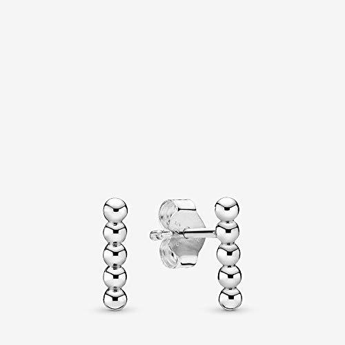 Moda Pandora Mujer plata Pendientes de botón 298359