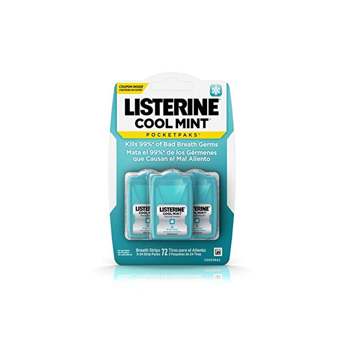 Producto LISTERINE POCKETPACKS COOLMINT STRIPS 72 fresca menta