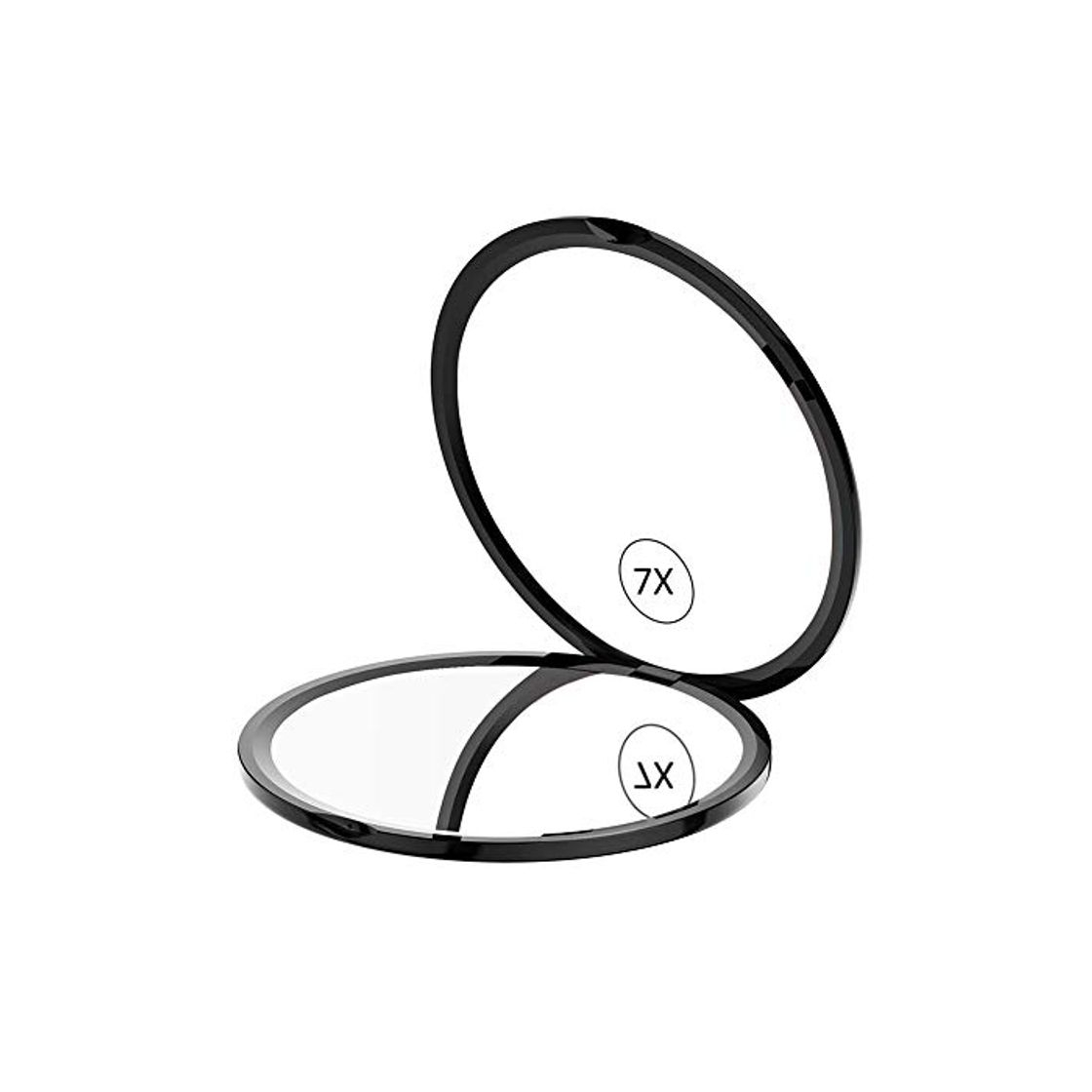 Social WEILY Espejo de Maquillaje Compacto para Viajes, Espejo de Bolsillo de Aumento