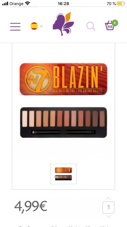 Fashion Paleta Blazin de W7