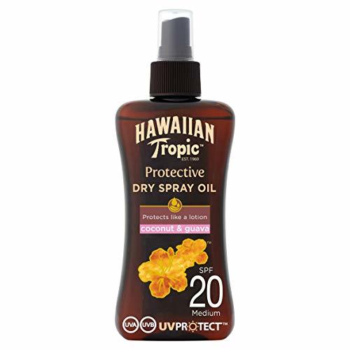 Belleza Hawaiian Tropic Protective Aceite Seco Bronceador SPF 20 con Protección Media