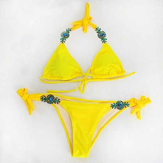 ZUBJN Bikini de Baño Bikini Dividido Traje de Baño Sex de Bikini