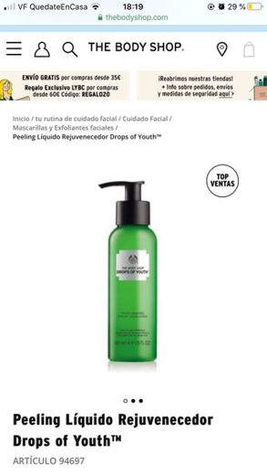 Peeling Líquido Drops of Youth™ | The Body Shop®