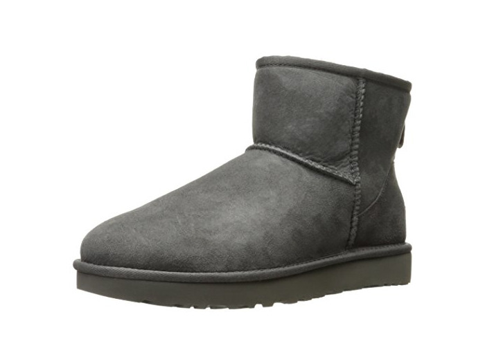 Fashion UGG W Classic Mini II, Botas para Mujer, Gris