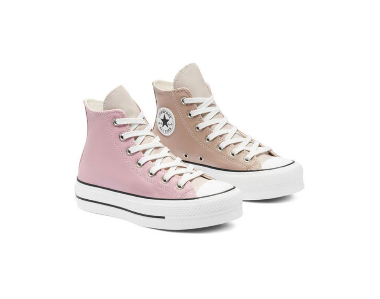 Moda Neutral Tones Platform Chuck Taylor All Star High Top