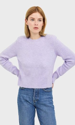 Sweater de malha lilás 