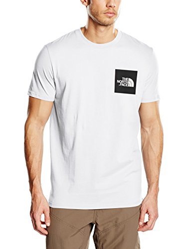 Lugares The North Face T-Shirt M S/S Fine tee Camiseta, Hombre, Blanco