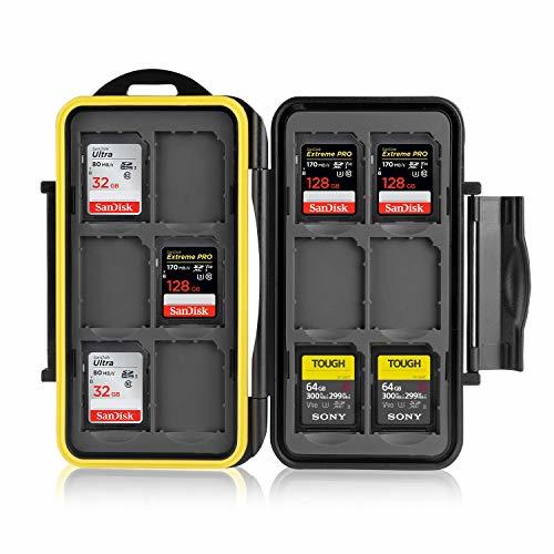 Electrónica Ares Foto® Estuche impermeable Anti-choque para tarjetas de memorias 12 x tarjetas