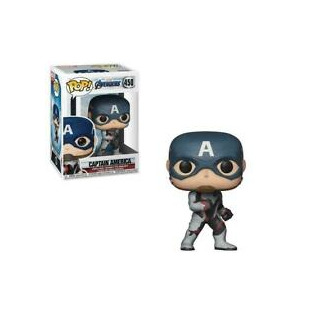 Game Funko- Pop Bobble: Avengers Endgame: Captain America Marvel Capitán Collectible Figure, Multicolor,