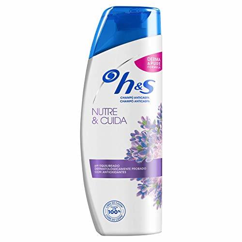 Belleza H&S Nutre & Cuida Champú anticaspa con lavanda