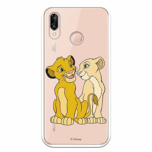 Electronic LA CASA DE LAS CARCASAS Funda Oficial Disney Simba y Nala Transparente