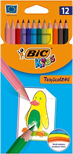 Lugares BIC Kids Tropicolors - Caja de 12 unidades