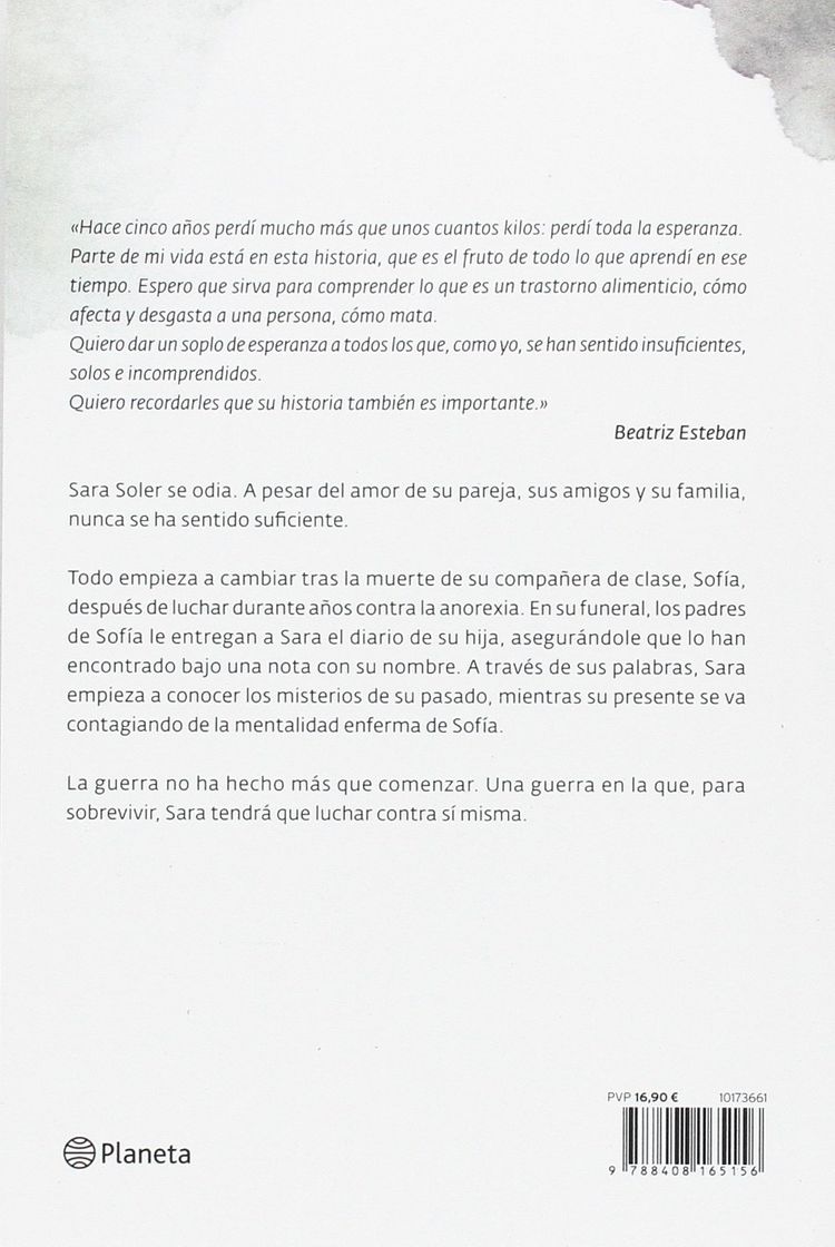 Book Seré frágil: Una historia de anorexia en la que decidí vivir