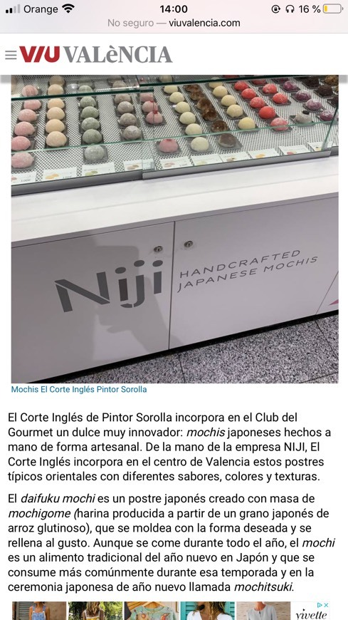 Restaurantes NIJI MOCHIS EL CORTE INGLÉS PLAZA CATALUNYA