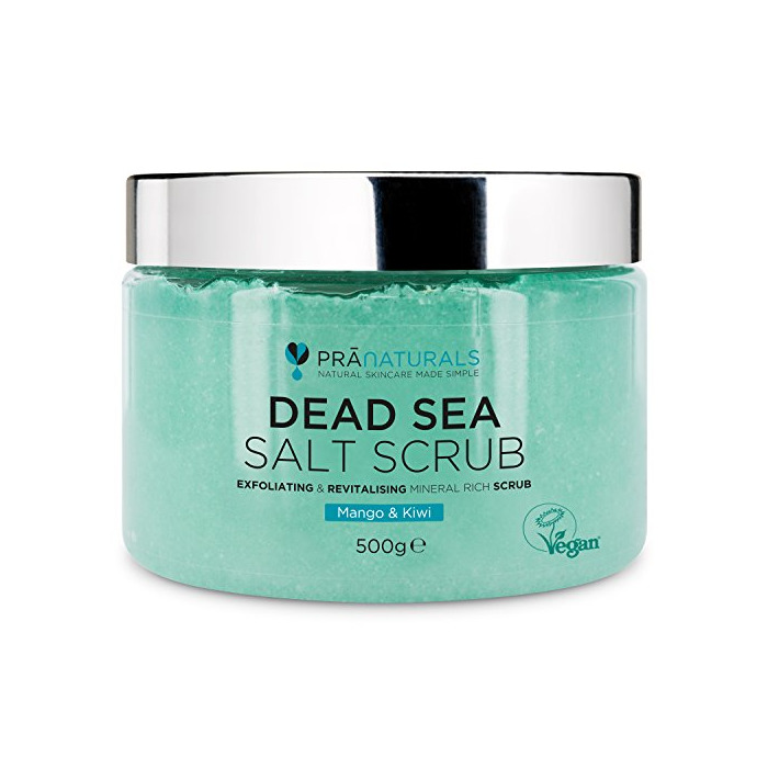 Beauty PraNaturals Exfoliante Corporal de Sal del Mar Muerto Mezclado con Aceites de