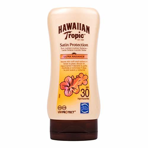Social Hawaiian Tropic Satin Protection Ultra Radiance - Loción Solar de Protección Alta