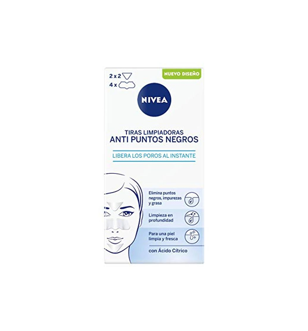 Beauty Nivea - Tiras limpiadoras purificantes zona T para cara y rostro