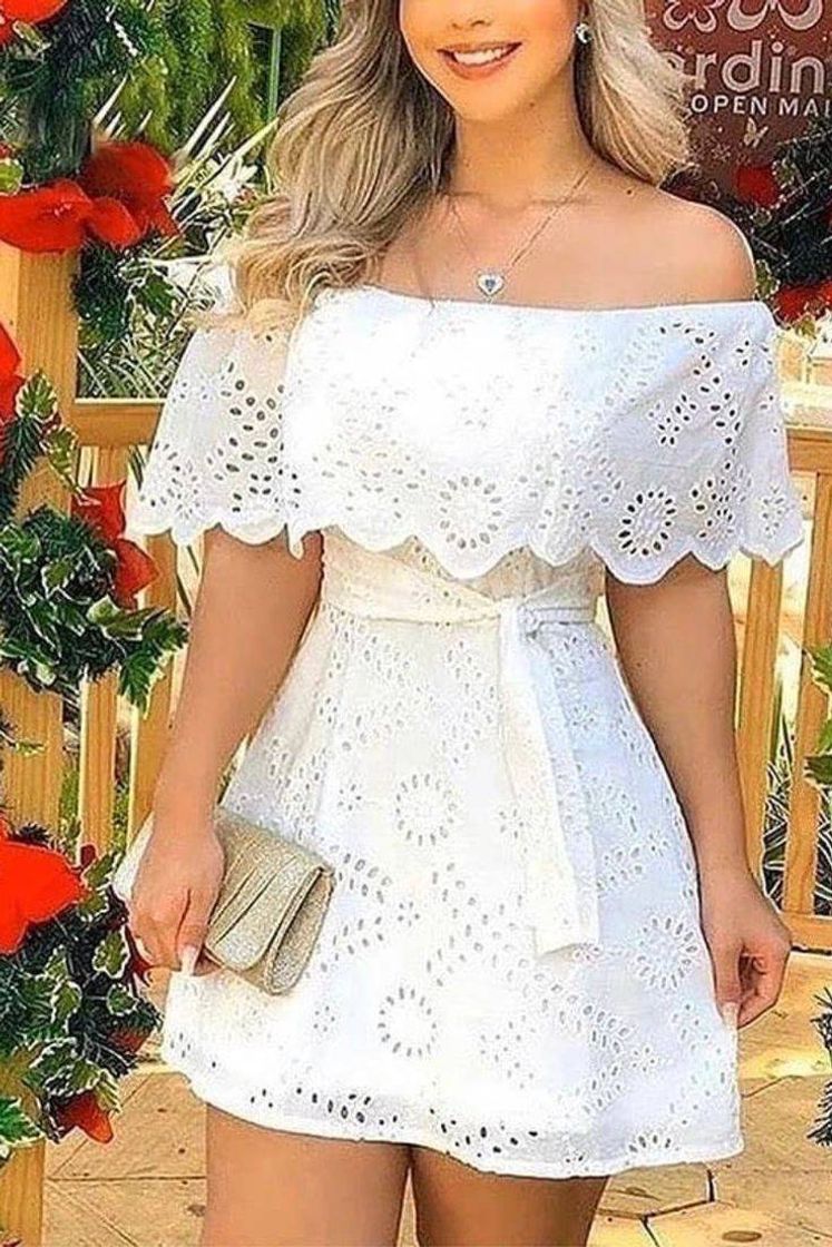 Moda Vestido curto branco