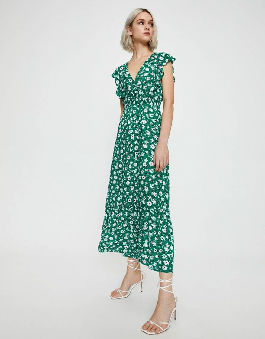 Product Vestido verde flores