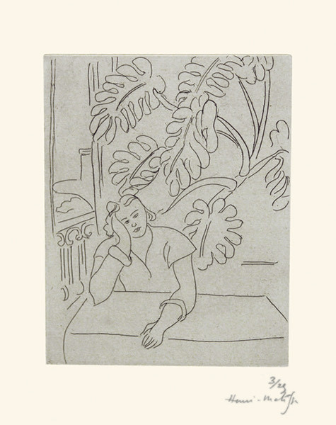 Producto Henri Matisse’s 1935 print Interior with Leaves