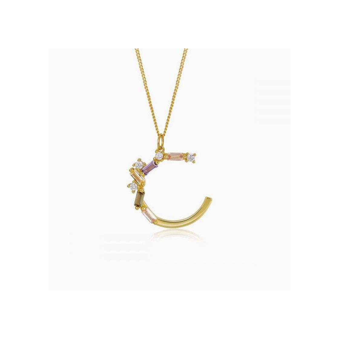 Social Collar Identity Letter Oro