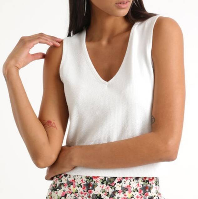 Product Crop top blanco