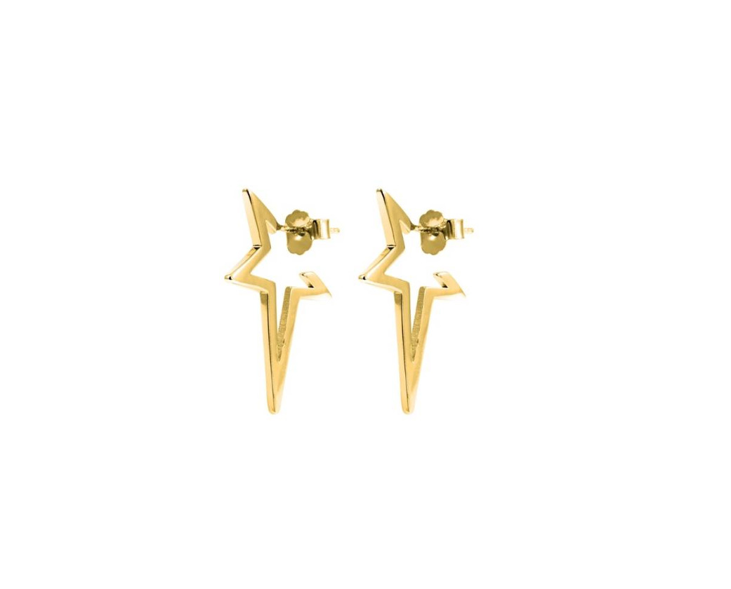 Product Pendientes Star Punk oro