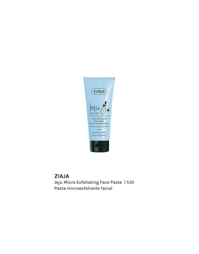 Product Ziaja jeju micro-exfoliante para pieles con imperfecciones