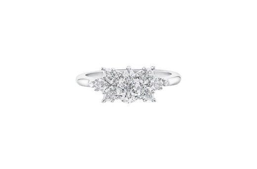 Pear-Shaped Cluster Diamond Engagement Ring HARRY WINSTON