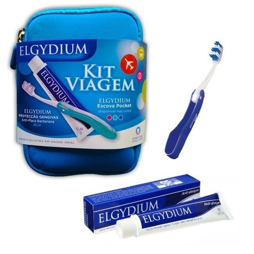 Elgydium Viagem. Pack Escova+Pasta 1unid+7ml