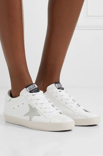 GOLDEN GOOSE Superstar leather and suede sneakers