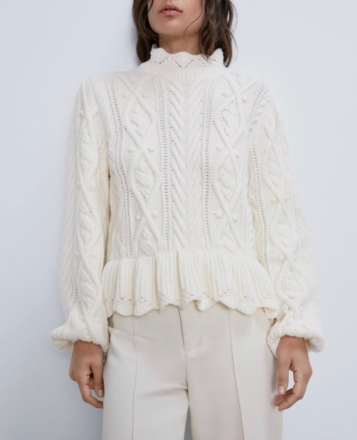 Fashion Sweater malha de cabo