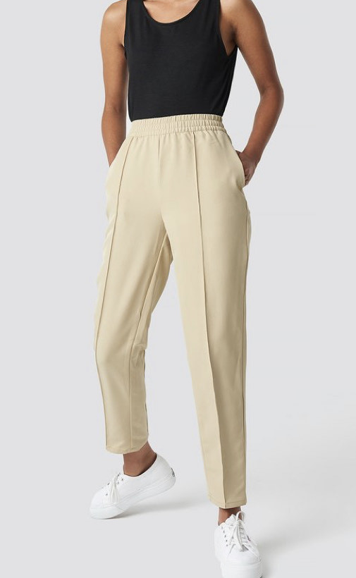 Product Elastic waist seamline pants