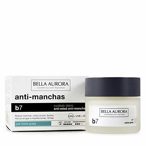 Beauty Bella Aurora Crema Facial Hidratante Anti-Edad y Anti-Manchas para Piel Mixta o