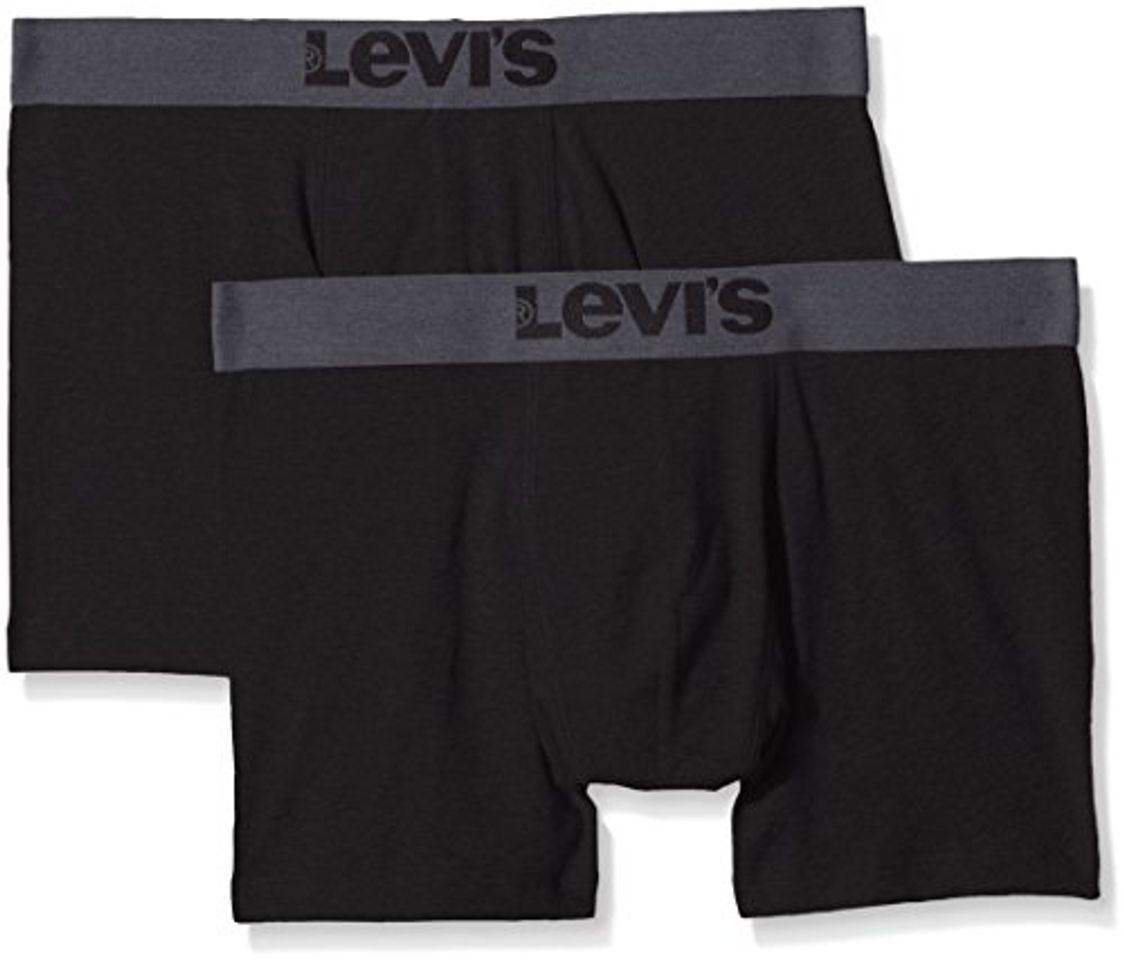 Moda Levi's 200Sf Boxer Brief 2P, Hombre, Negro