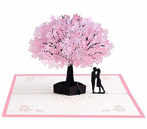 Categoría de hogar Czemo Tarjeta 3D Amor Pareja Tarjeta Pop-up Tarjeta de Cumpleaños