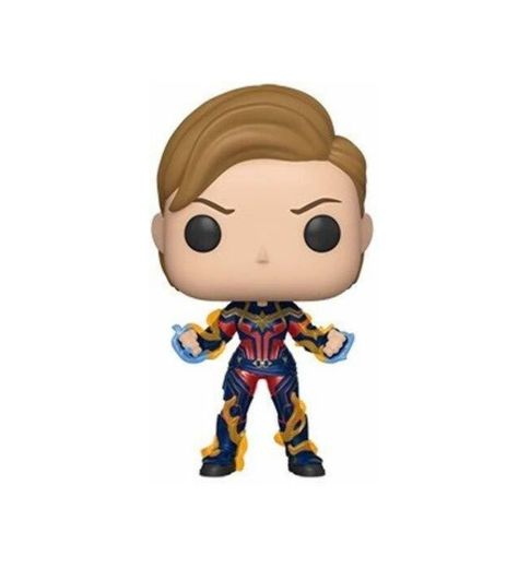 Funko- Pop Endgame-Captain Marvel w/New Hair Collectible Toy, Multicolor